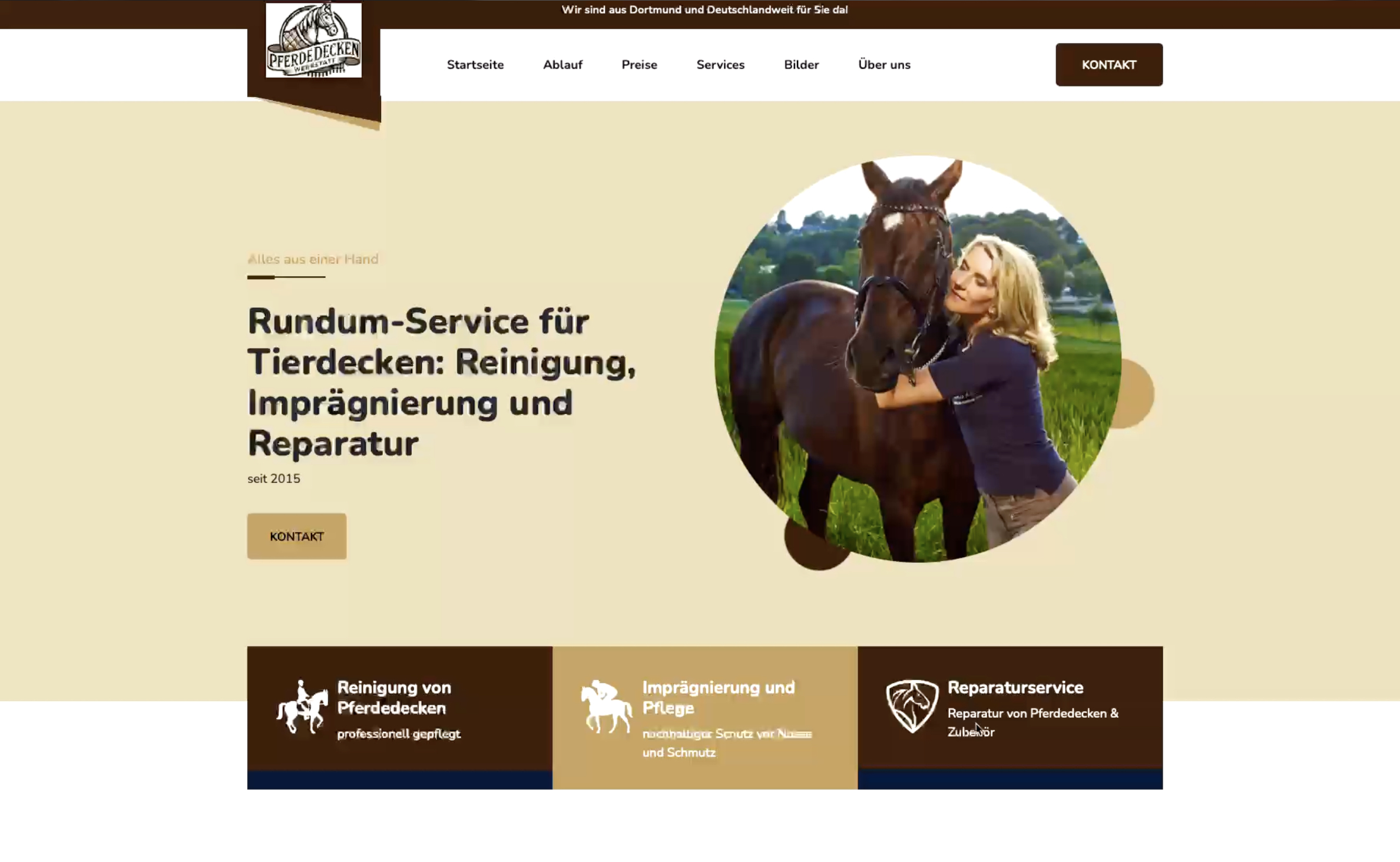 Neue Website Pferdedeckenwerkstatt